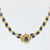 Vintage 13.30 total weight sapphire diamond 14k yellow gold cocktail necklace Jack Weir & Sons