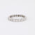 Mid Century French Diamond 18K White Gold Eternity Band