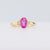 GIA 1.07 Carat Burma No Heat Pink Sapphire Diamond 18K Yellow Gold Ring