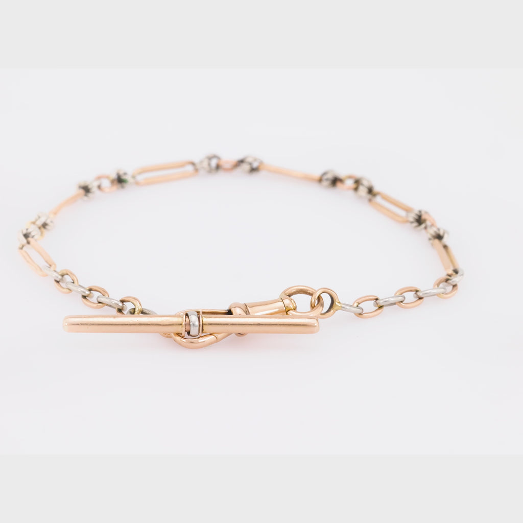 Art Nouveau French 18K Rose Gold Bracelet