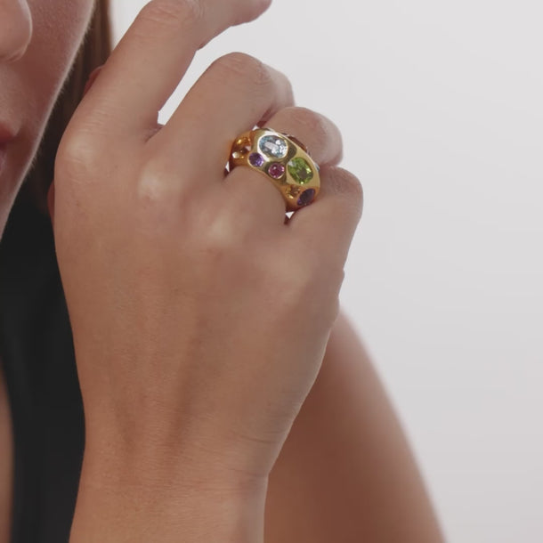 Seaman Schepps 13.00 carat gemstone 18k yellow gold Antibes ring Rings Seaman Schepps