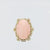 Vintage coral diamond 18k yellow gold cocktail ring Jack Weir & Sons