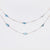 Art Deco Inspired Platinum 8.62 Carat Oval Aquamarine By The Yard Necklace