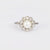 Edwardian natural pearl diamond platinum cluster ring Jack Weir & Sons