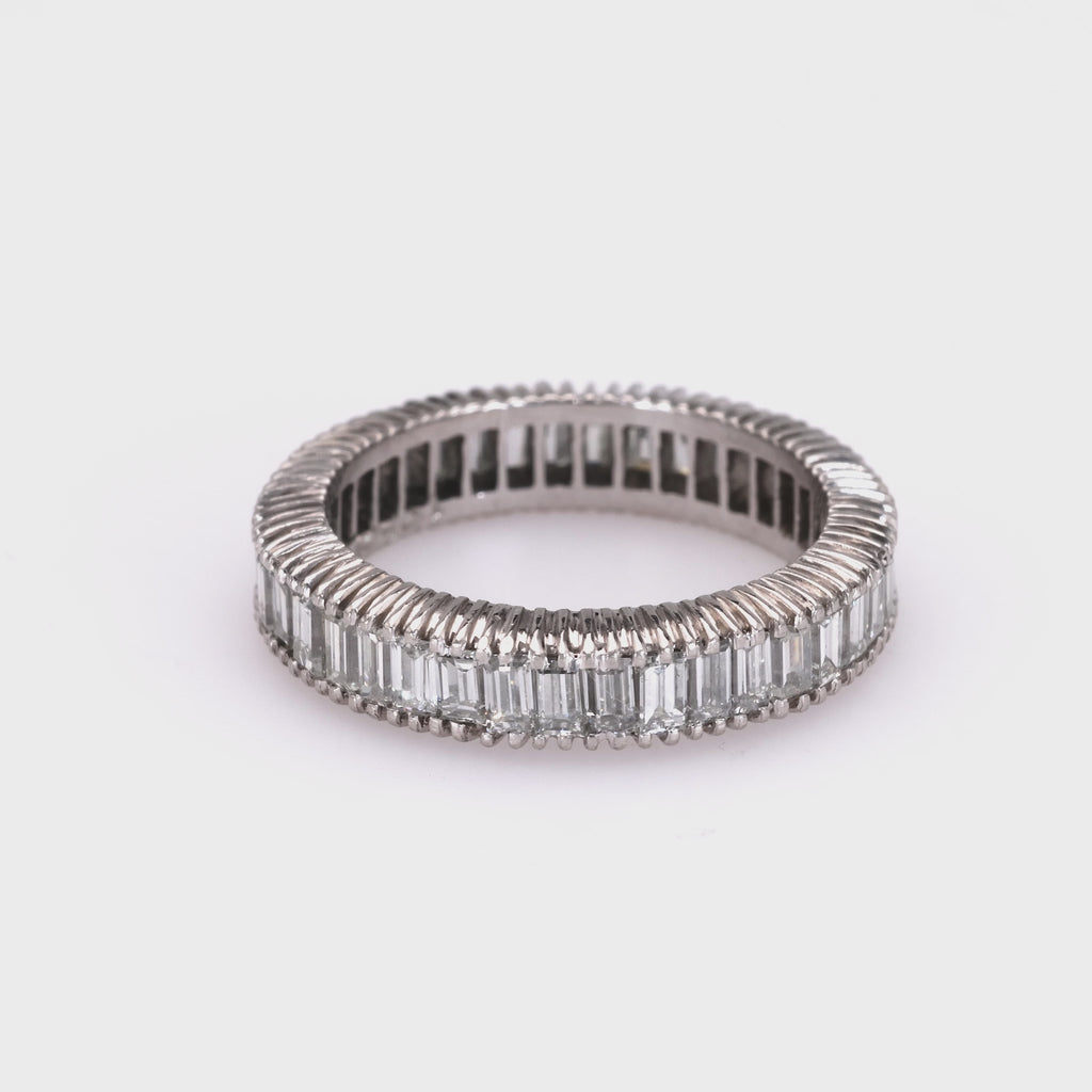 Baguette Diamond Platinum Eternity Band