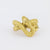 Vintage Diamond 18K Yellow Gold Snake Ring