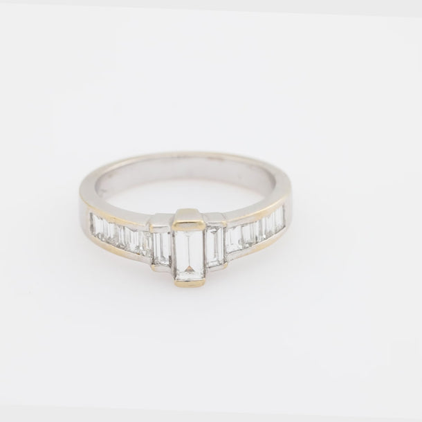 Vintage diamond 18k white gold wedding ring Ring Jack Weir & Sons