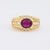 Vintage GIA 1.25 Carat Ruby Diamond 18K Yellow Gold Ring Jack Weir & Sons