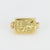 Egyptian revival 18k yellow gold hieroglyphic snake ring Jack Weir & Sons