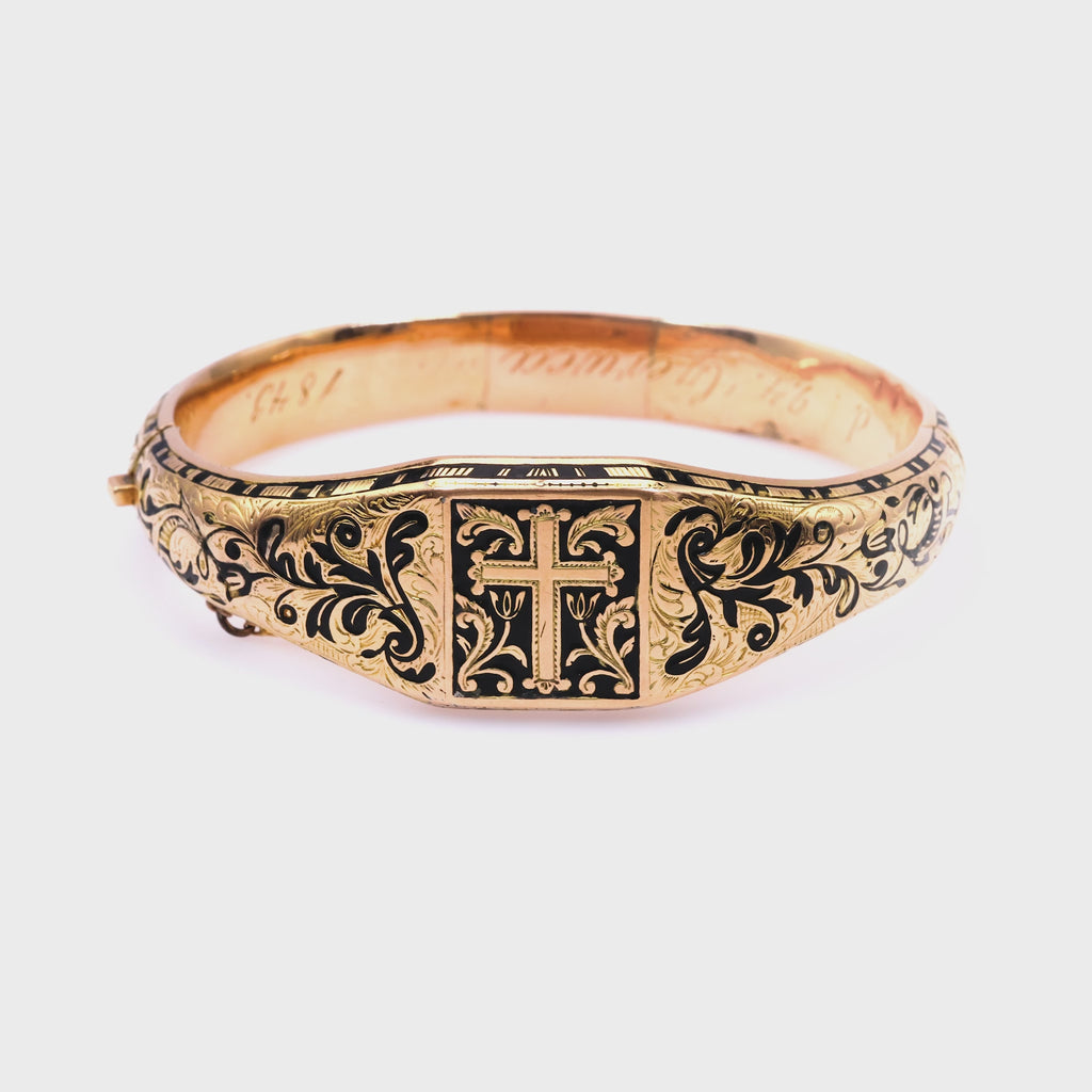 Victorian Enamel Gold Bracelet