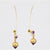 Vintage Cabochon Amethyst 18K Yellow Gold Earrings