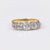 Edwardian Diamond 18K Yellow and White Gold Five Stone Band Rings Jack Weir & Sons