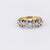 Vintage Diamond 18K Yellow White Gold Band