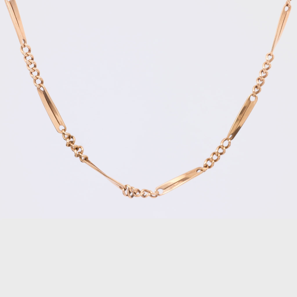 Victorian 14K Rose Gold Chain Necklace