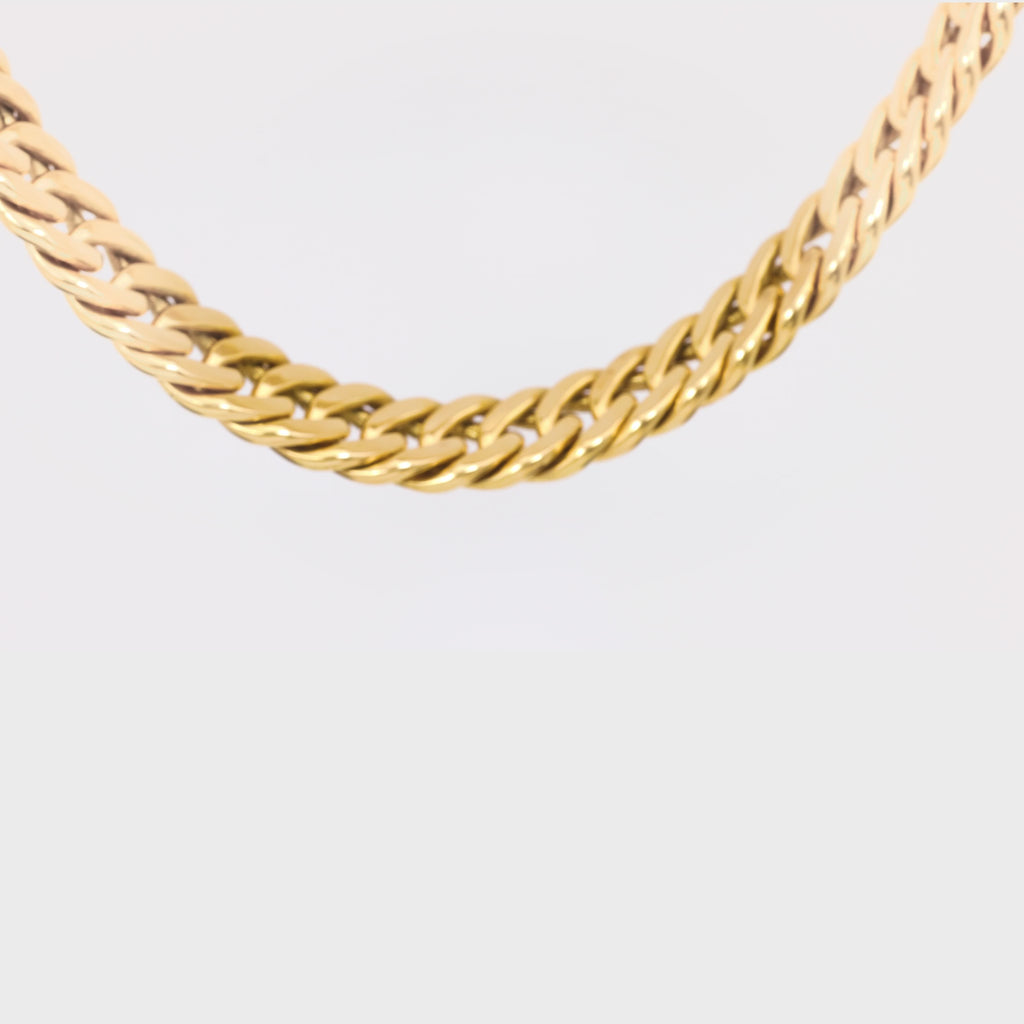 Carlo Weingrill 18K Yellow Gold Curb Link Necklace