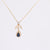 Edwardian Sapphire Diamond 18K Yellow Gold Cluster Necklace