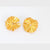 JAR Paris aluminum and 18k yellow gold "Col Plissé" earrings JAR