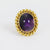 English Mid-Century 18k yellow gold amethyst ring Jack Weir & Sons