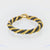 Vintage Beaded sapphires 18k yellow gold rope bracelet