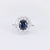 Edwardian GIA 1.67 carat Burma no heat sapphire diamond platinum cluster ring Jack Weir & Sons