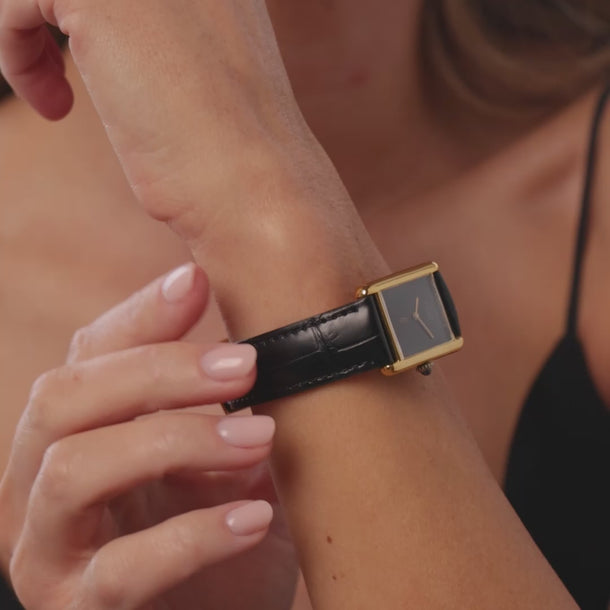 Cartier Paris gold plated tank watch Watches Cartier