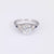 Art Deco GIA 1.66 Carat Old European Diamond Sapphire White Gold Engagement Ring