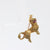 Vintage ruby 18k yellow gold poodle brooch Jack Weir & Sons