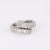 Vintage 3.5 Carat Baguette Cut Diamond Platinum Bypass Eternity Ring