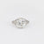 Art Deco GIA 2.89 carat diamond sapphire platinum engagement ring Jack Weir & Sons