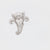 Mid Century Diamond Platinum Brooch