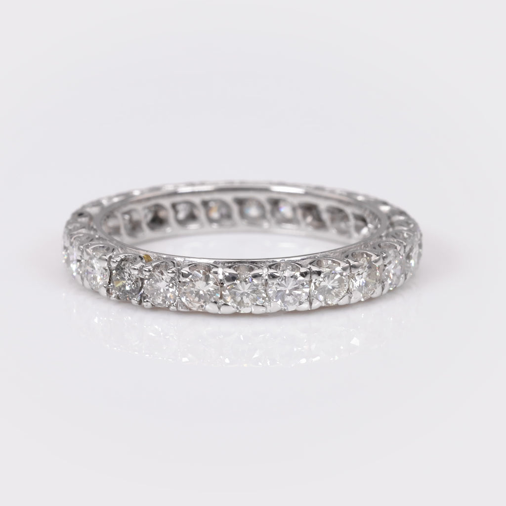 French Diamond White Gold Eternity Ring