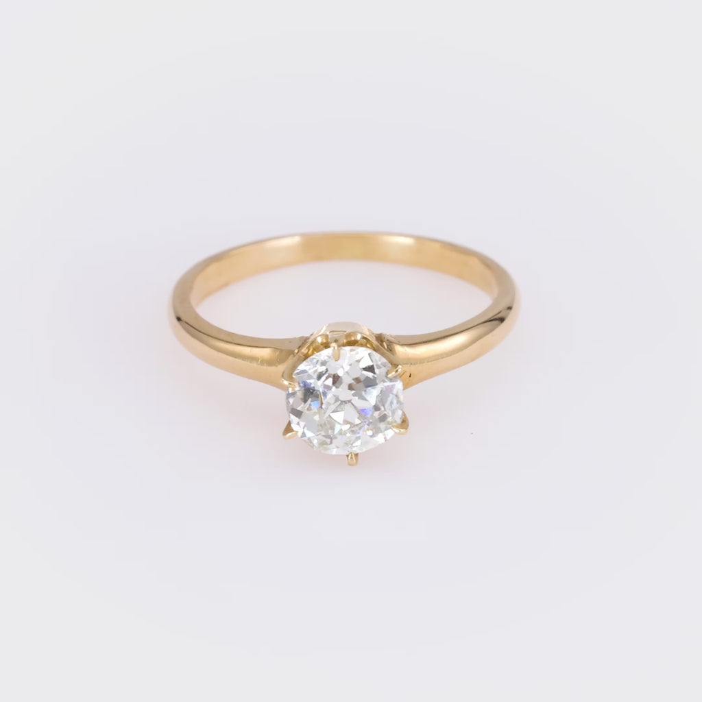 Victorian Diamond Solitaire Ring Jack Weir & Sons