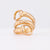 Gucci Italy 18K Rose Gold Horsebit Wrap Ring