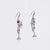 Contemporary 11.86 carat diamond 18k white gold drop earrings