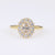 Vintage Inspired Diamond 18K Yellow Gold Cluster Ring Rings Jack Weir & Sons