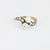 Edwardian pearl diamond 18k yellow gold silver Toi Et Moi ring Jack Weir & Sons