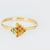 Mauboussin Paris 7.40 total weight gemstone 18k yellow gold bangle Mauboussin