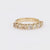 Vintage diamond 14k yellow gold half eternity band