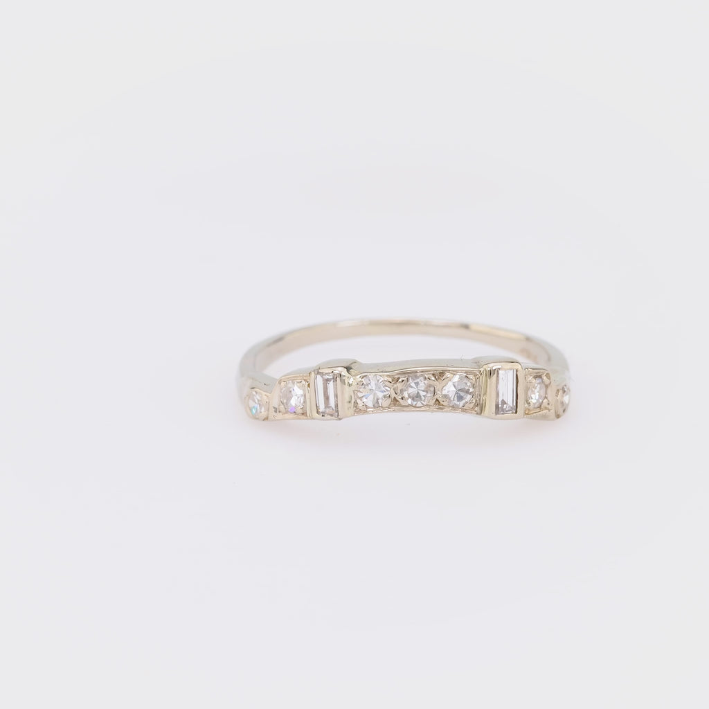 Modern Diamond 14K White Gold Eternity Ring Jack Weir & Sons