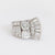 Mid Century French 3.20 carat total weight diamond platinum cocktail ring Jack Weir & Sons