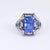 Art Deco French GIA 7.86 carat no heat sapphire diamond platinum ring Jack Weir & Sons