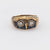 Retro diamond sapphire 14k yellow gold owl ring Jack Weir & Sons