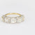 GIA 5.80 carat old mine diamond 18k yellow gold five stone ring Jack Weir & Sons