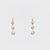 Edwardian Style Diamond 18K Yellow White Gold Drop Earrings