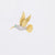 Vintage diamond 18k yellow gold hummingbird brooch Jack Weir & Sons