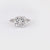 Art Deco Style GIA 4.54 Carat Round Brilliant Diamond Platinum Engagement Ring