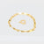 Cartier 18k yellow gold fidelity bracelet with heart key Cartier