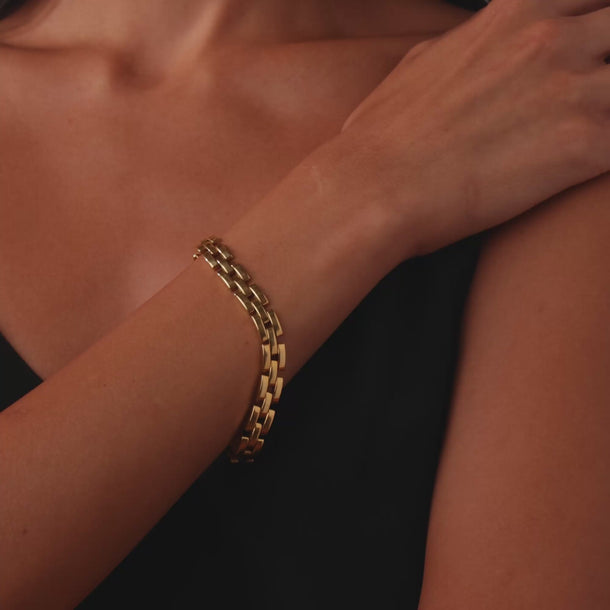 Cartier French Panthère 18k yellow gold bracelet