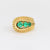 Retro emerald 18k yellow gold ring Jack Weir & Sons