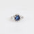 AGL 2.88 carat no heat sapphire diamond 14k white gold ring Jack Weir & Sons